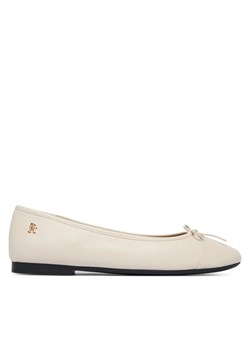 Tommy Hilfiger Baleriny Hilfiger Smooth Lthr Ballet FW0FW09241 Écru ze sklepu MODIVO w kategorii Balerinki - zdjęcie 188515716