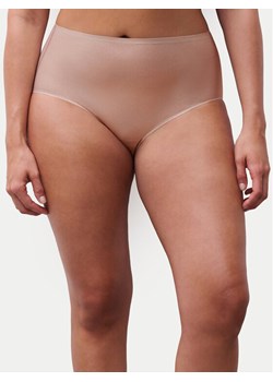 Chantelle Figi klasyczne z wysokim stanem Soft Stretch C11DC7 Beżowy ze sklepu MODIVO w kategorii Majtki damskie - zdjęcie 188515777