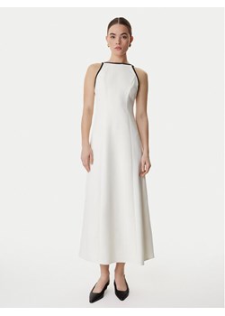 Marella Sukienka koktajlowa Sapore 2613221113 Écru Regular Fit ze sklepu MODIVO w kategorii Sukienki - zdjęcie 188515869