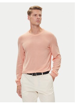 BOSS Sweter Leno-P 50468239 Różowy Slim Fit ze sklepu MODIVO w kategorii Swetry męskie - zdjęcie 188515876