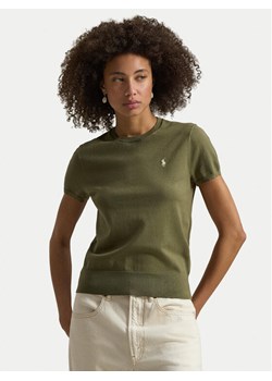 Polo Ralph Lauren T-Shirt 211971872501 Khaki Slim Fit ze sklepu MODIVO w kategorii Bluzki damskie - zdjęcie 188515877