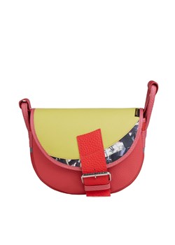 malonowocytrynowa damska torebka listonoszka skórzana na ramię F ze sklepu Słoń Torbalski w kategorii Listonoszki - zdjęcie 188528779