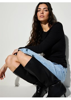 Mohito - Dopasowana czarna bluzka - czarny ze sklepu Mohito w kategorii Bluzki damskie - zdjęcie 188529696