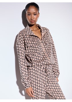 Mohito - Bluza z zamkiem - beżowy ze sklepu Mohito w kategorii Bluzy damskie - zdjęcie 188529856