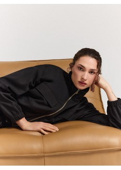 Mohito - Bluza z zamkiem - czarny ze sklepu Mohito w kategorii Bluzy damskie - zdjęcie 188529866