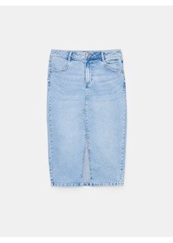 Mohito - Jeansowa spódnica midi - niebieski ze sklepu Mohito w kategorii Spódnice - zdjęcie 188529938