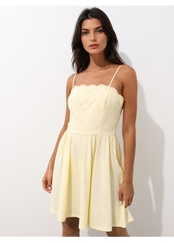 Mohito - Letnia masełkowa sukienka mini - żółty ze sklepu Mohito w kategorii Sukienki - zdjęcie 188530045