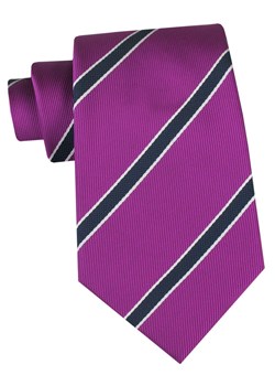 Klasyczny Krawat Klubowy - Alties - Fioletowy w Prążek KRALTS1223 ze sklepu JegoSzafa.pl w kategorii Krawaty - zdjęcie 188531315