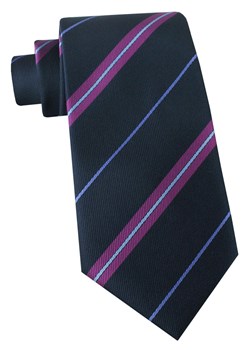 Klasyczny Krawat Klubowy - Alties - Granat w Prążek KRALTS1230 ze sklepu JegoSzafa.pl w kategorii Krawaty - zdjęcie 188531329