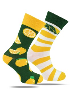 Skarpetki Bawełniane - Tematyczne -  Asymetryczne, Cytrynowe SKEMACSHSTR0142CytrynyPasy ze sklepu JegoSzafa.pl w kategorii Skarpetki męskie - zdjęcie 188531388