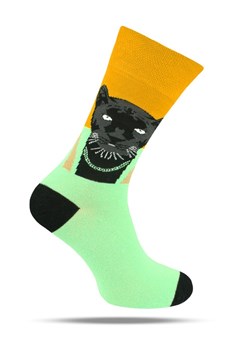 Skarpetki Bawełniane - Tematyczne - Czarna Pantera SKEMACSHSTR0138panteraCZ ze sklepu JegoSzafa.pl w kategorii Skarpetki męskie - zdjęcie 188531427