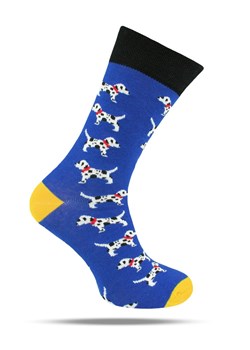 Skarpetki Bawełniane - Tematyczne -  Niebieskie w Dalmatyńczyki SKEMACSHSTR0149pieskiNieb ze sklepu JegoSzafa.pl w kategorii Skarpetki męskie - zdjęcie 188531486