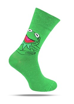 Skarpetki Bawełniane - Tematyczne -  Zielone, Kermit SKEMACSHSTR0143KermitZiel ze sklepu JegoSzafa.pl w kategorii Skarpetki męskie - zdjęcie 188531545