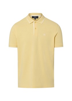 Nils Sundström Męska koszulka polo Mężczyźni Bawełna (100%) żółty jednolity ze sklepu vangraaf w kategorii T-shirty męskie - zdjęcie 188531627