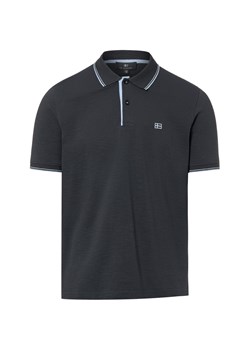 Nils Sundström Męska koszulka polo Mężczyźni Bawełna (100%) antracytowy jednolity ze sklepu vangraaf w kategorii T-shirty męskie - zdjęcie 188531628