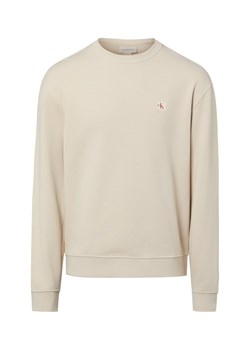 Calvin Klein Jeans Bluza męska Mężczyźni Bawełna (100%) piaskowy jednolity ze sklepu vangraaf w kategorii Bluzy męskie - zdjęcie 188531635