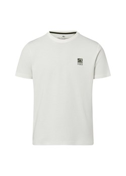 Nils Sundström Koszulka męska Mężczyźni Bawełna (100%) biały jednolity ze sklepu vangraaf w kategorii T-shirty męskie - zdjęcie 188531685