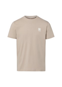 Nils Sundström Koszulka męska Mężczyźni Bawełna (100%) kitt jednolity ze sklepu vangraaf w kategorii T-shirty męskie - zdjęcie 188531686