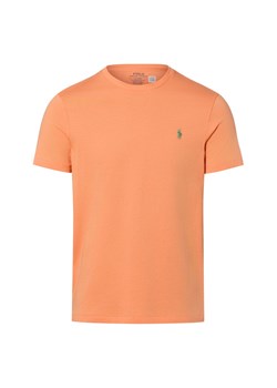 Polo Ralph Lauren Koszulka męska Mężczyźni Bawełna (100%) morelowy jednolity ze sklepu vangraaf w kategorii T-shirty męskie - zdjęcie 188531735