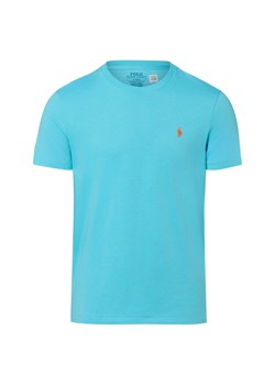 Polo Ralph Lauren Koszulka męska Mężczyźni Bawełna (100%) turkusowy jednolity ze sklepu vangraaf w kategorii T-shirty męskie - zdjęcie 188531736