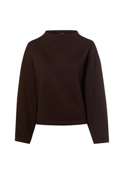 Opus Damska bluza z zawartością wełny - Gariane Kobiety czekoladowy jednolity ze sklepu vangraaf w kategorii Bluzy damskie - zdjęcie 188531758