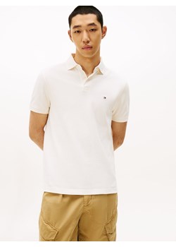Tommy Hilfiger Męska koszulka polo Mężczyźni Bawełna écru jednolity ze sklepu vangraaf w kategorii T-shirty męskie - zdjęcie 188531776