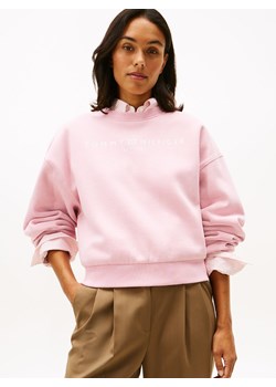 Tommy Hilfiger Bluza damska Kobiety Materiał dresowy różowy jednolity ze sklepu vangraaf w kategorii Bluzy damskie - zdjęcie 188531779