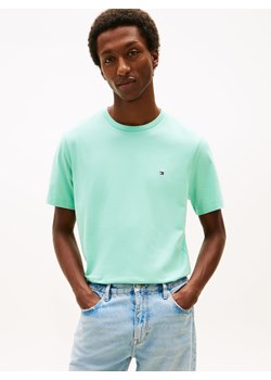 Tommy Hilfiger Koszulka męska Mężczyźni Bawełna cyjan jednolity ze sklepu vangraaf w kategorii T-shirty męskie - zdjęcie 188531808