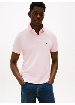 Tommy Hilfiger Męska koszulka polo Mężczyźni Bawełna różowy jednolity ze sklepu vangraaf w kategorii T-shirty męskie - zdjęcie 188531809