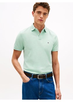 Tommy Hilfiger Męska koszulka polo Mężczyźni Bawełna miętowy jednolity ze sklepu vangraaf w kategorii T-shirty męskie - zdjęcie 188531818