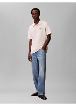 Calvin Klein Jeans Koszulka męska Mężczyźni Bawełna (100%) biały jednolity ze sklepu vangraaf w kategorii T-shirty męskie - zdjęcie 188531828