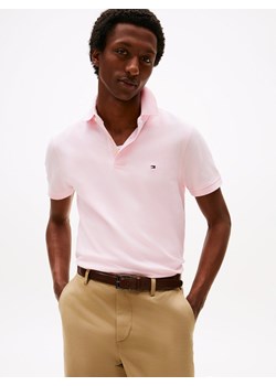 Tommy Hilfiger Męska koszulka polo Mężczyźni Bawełna różowy jednolity ze sklepu vangraaf w kategorii T-shirty męskie - zdjęcie 188531839