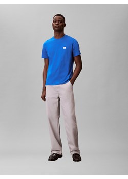 Calvin Klein Jeans Koszulka męska Mężczyźni Bawełna indygo jednolity ze sklepu vangraaf w kategorii T-shirty męskie - zdjęcie 188531846