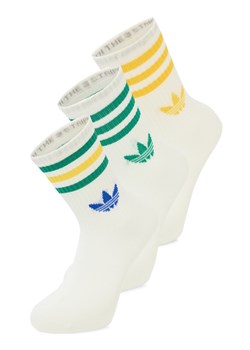 adidas Originals Skarpety w 3-paku Kobiety écru wzorzysty ze sklepu vangraaf w kategorii Skarpetki damskie - zdjęcie 188531937
