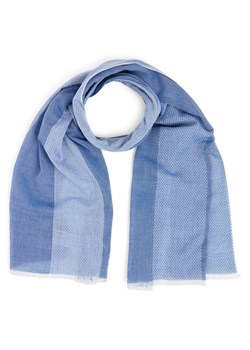 Nils Sundström Szalik męski Mężczyźni Bawełna (100%) indygo wypukły wzór tkaniny ze sklepu vangraaf w kategorii Szaliki męskie - zdjęcie 188531957