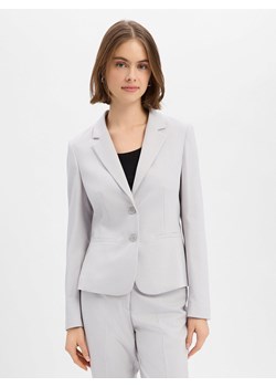 More & More Marynarka damska Kobiety Sztuczne włókno jasny szary wypukły wzór tkaniny ze sklepu vangraaf w kategorii Marynarki damskie - zdjęcie 188531965