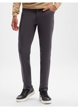 BRAX Męskie spodnie materiałowe - Cadiz Mężczyźni Bawełna antracytowy jednolity ze sklepu vangraaf w kategorii Spodnie męskie - zdjęcie 188531977