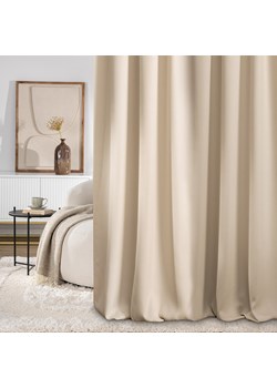 Zasłona zaciemniająca na taśmie marszczącej blackout strukturalny ecru 140 x 280 cm 1 szt. ze sklepu dekoria.pl w kategorii Zasłony - zdjęcie 188533989