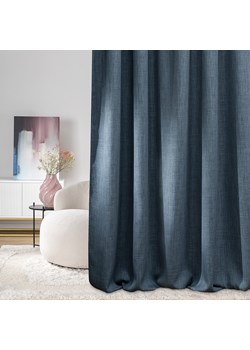 Zasłona zaciemniająca na taśmie marszczącej blackout strukturalny ciemny niebieski 140 x 280 cm 1 szt. ze sklepu dekoria.pl w kategorii Zasłony - zdjęcie 188533996