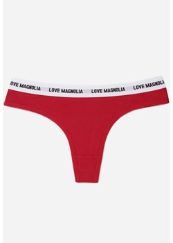 Czerwone Majtki Stringi z Bawełną Ozdobione Napisami Amero ze sklepu renee.pl w kategorii Majtki damskie - zdjęcie 188534328