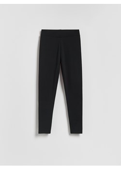 Reserved - Bawełniane legginsy - czarny ze sklepu Reserved w kategorii Spodnie damskie - zdjęcie 188534698