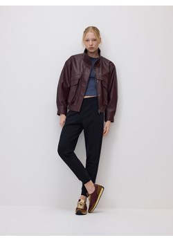 Reserved - Spodnie dresowe ze ściągaczem - czarny ze sklepu Reserved w kategorii Spodnie damskie - zdjęcie 188534738