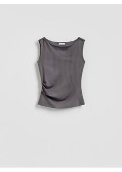 Reserved - Bluzka z wiskozą - jasnoszary ze sklepu Reserved w kategorii Bluzki damskie - zdjęcie 188534918