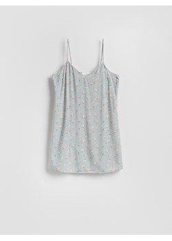 Reserved - Koszula nocna z wiskozy - jasnozielony ze sklepu Reserved w kategorii Koszule nocne - zdjęcie 188534948