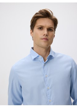 Reserved - Koszula slim z bawełny egipskiej - jasnoniebieski ze sklepu Reserved w kategorii Koszule męskie - zdjęcie 188535039
