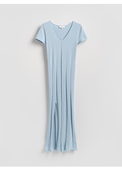 Reserved - Sukienka z lyocellem - jasnoniebieski ze sklepu Reserved w kategorii Sukienki - zdjęcie 188535169