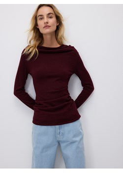 Reserved - Sweter z wełną - mahoniowy ze sklepu Reserved w kategorii Swetry damskie - zdjęcie 188535436