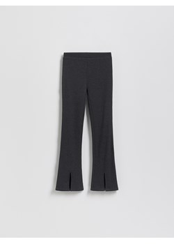 Reserved - Spodnie flare z rozcięciami - ciemnoszary ze sklepu Reserved w kategorii Spodnie dziewczęce - zdjęcie 188535499