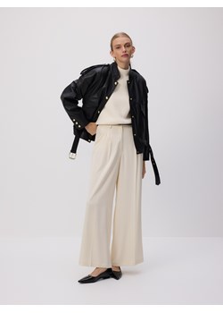 Reserved - Kurtka z owczej skóry - czarny ze sklepu Reserved w kategorii Kurtki damskie - zdjęcie 188535819