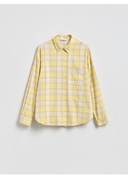 Reserved - Koszula w kratę - jasnożółty ze sklepu Reserved w kategorii Bluzki damskie - zdjęcie 188535897